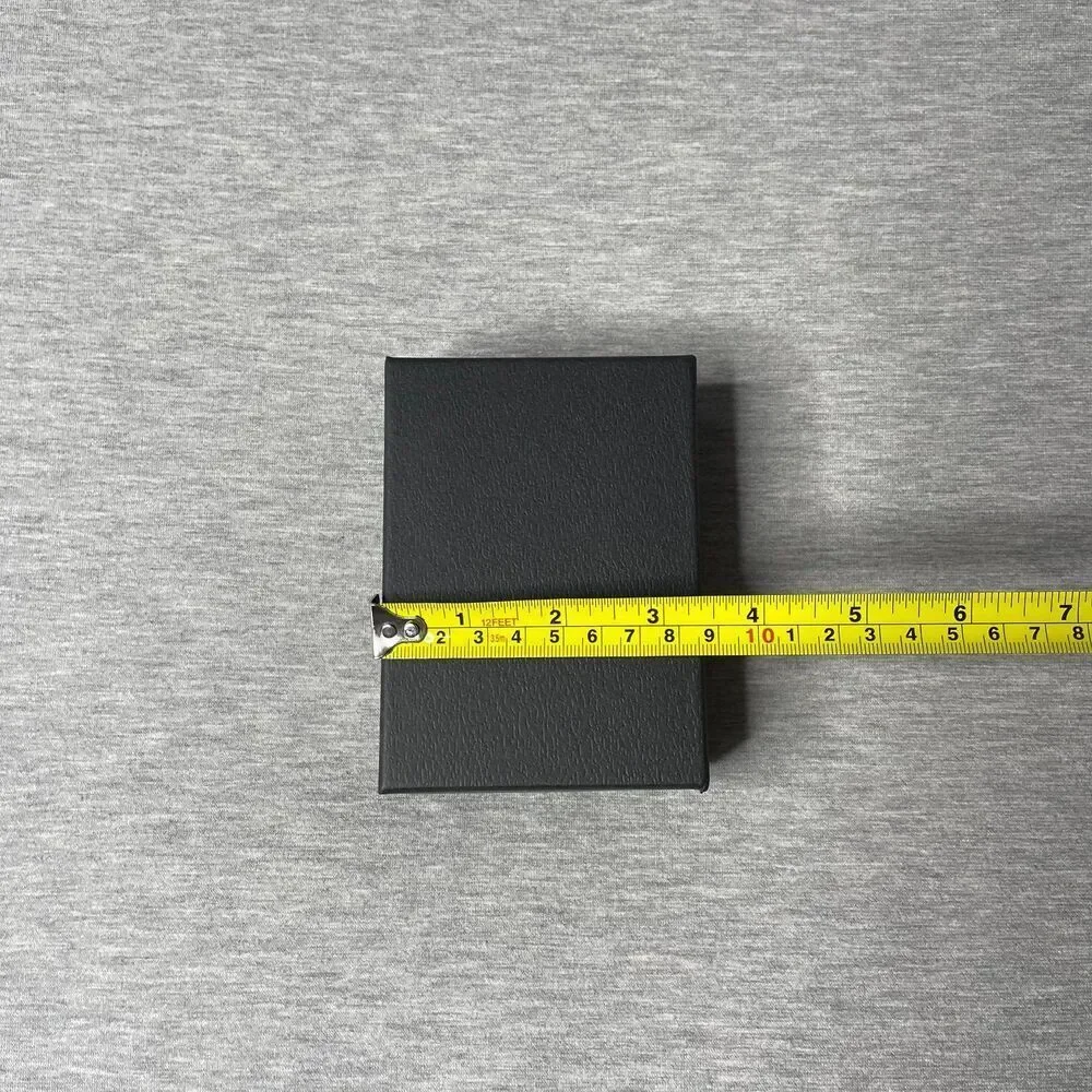 Macy’s Solid Black 5” x 3.5” Jewelry Necklace & Bracelet Gift Box